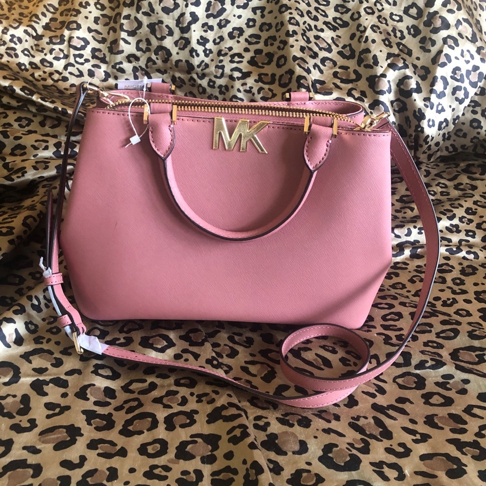 COPY - MICHAEL KORS FLORENCE MD SATCHEL ROSE NWT